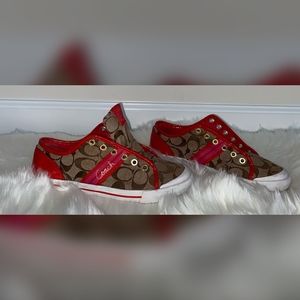 Red Signature COACH Shoe